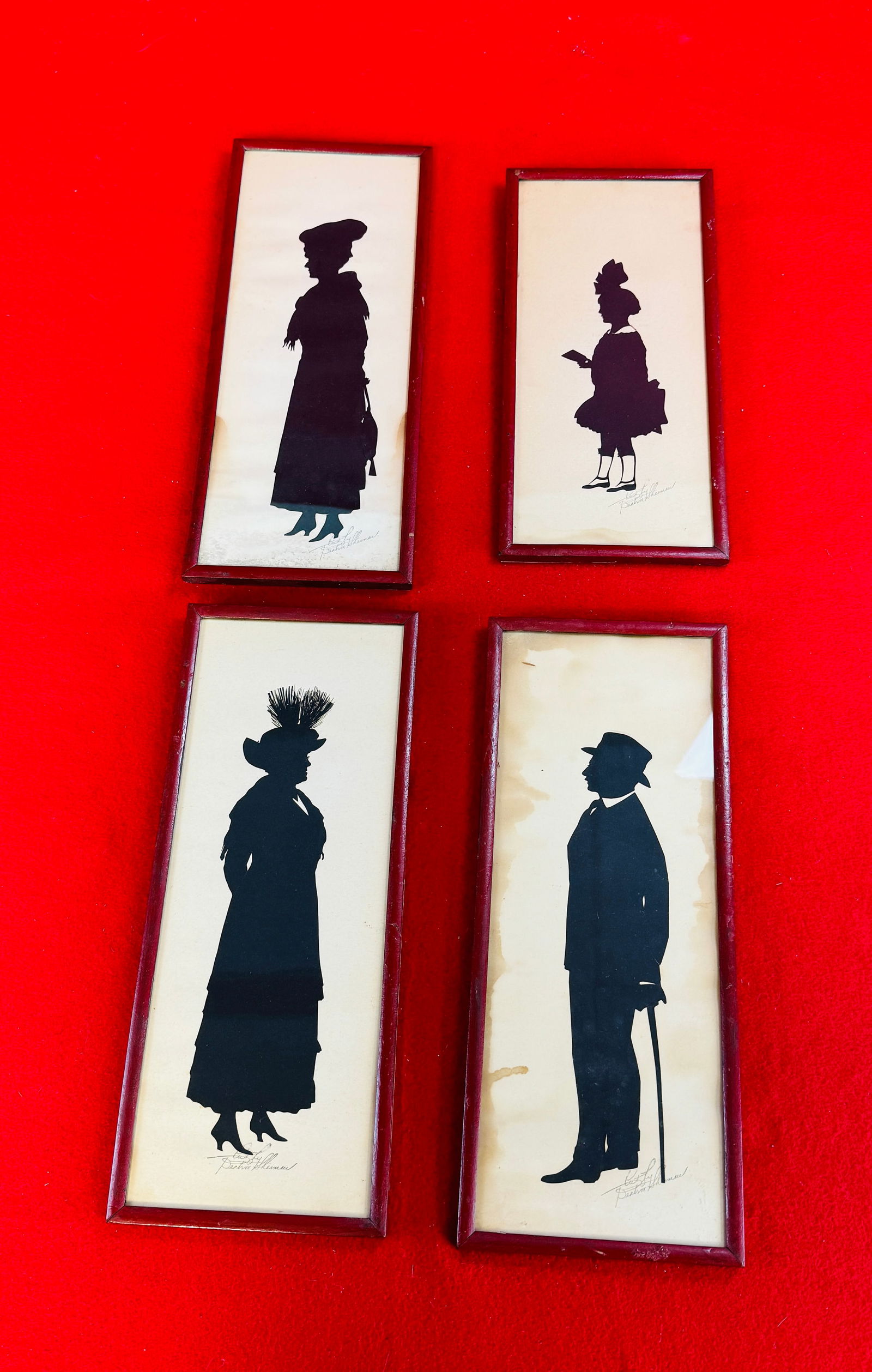 4 Vintage Silhouettes By Cathy Peatrix Sherman (1 of 3)
