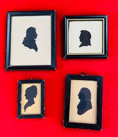 Lot 4 Antique Framed Silhouettes