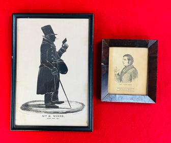 Lot 2 Antique Framed Prints Etc.