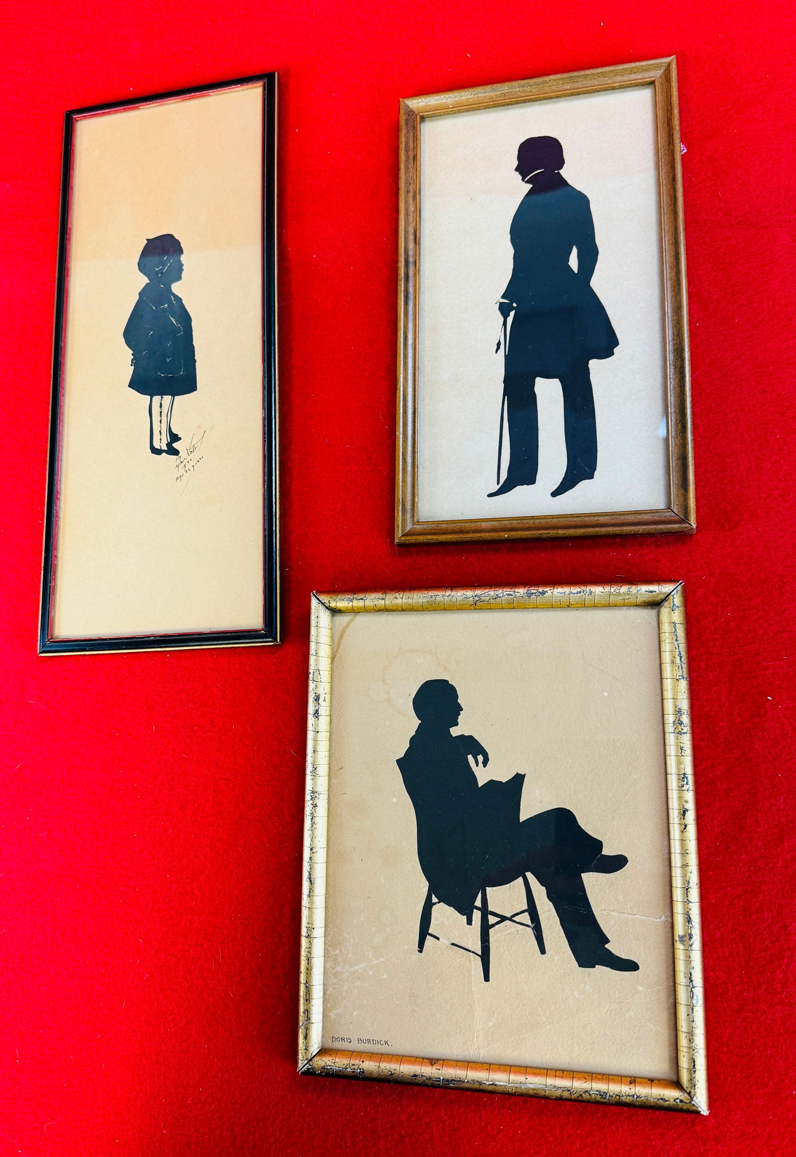 Lot 3 Vintage Framed Silhouettes (1 of 3)