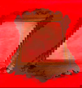 Antique Chippendale Mirror With String Inlay