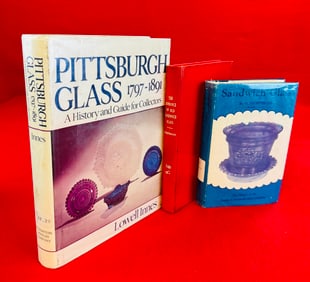 Lot of 3 Reference Books On Early American Glass