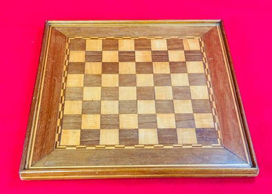 Antique Inlaid Checkerboard