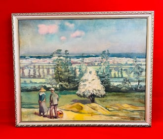 German Oil Painting By Hans G Lehmann