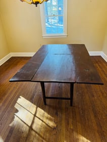 Early Drop Leaf Harvest Table Original Finish