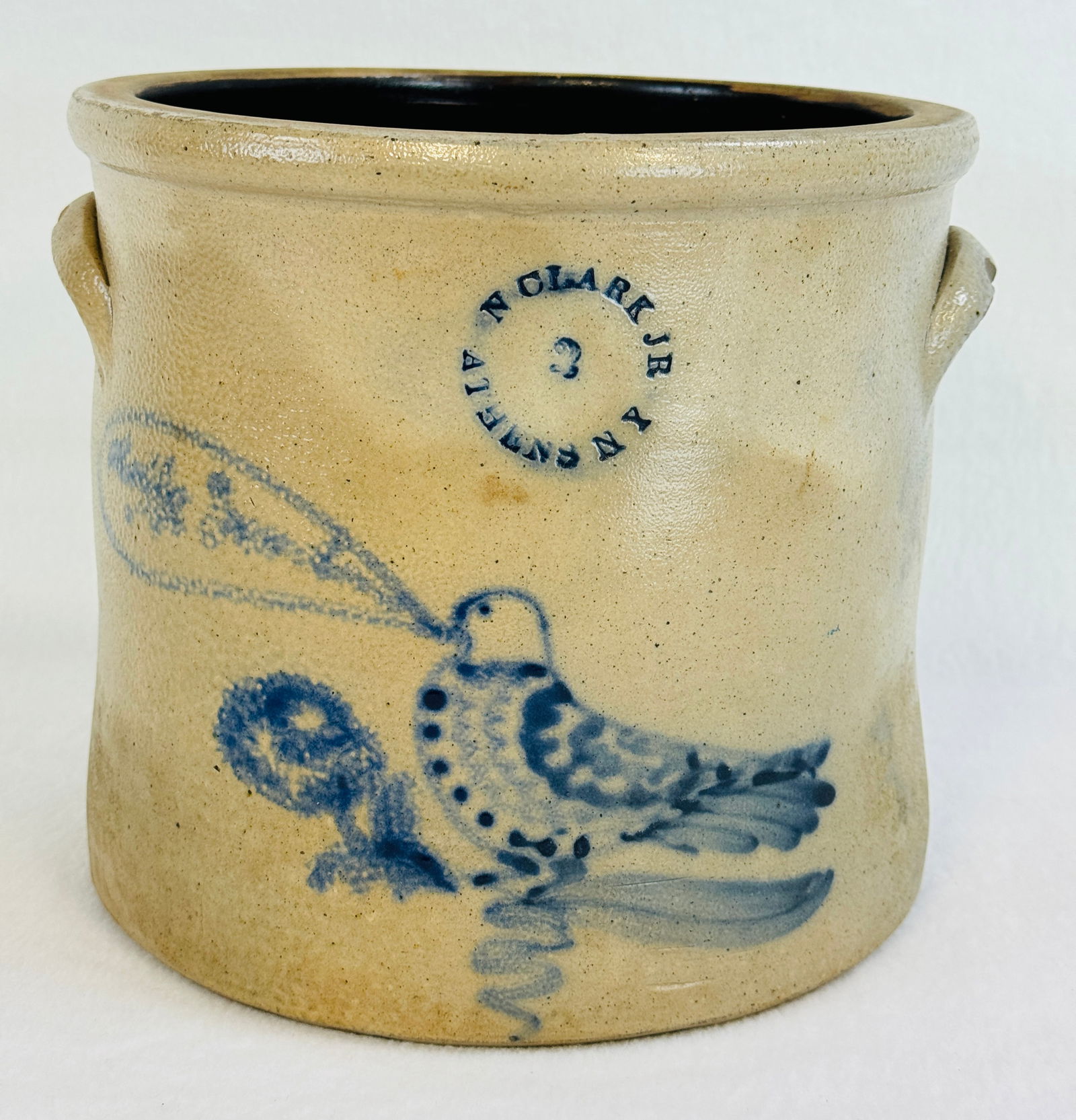 Nathan Clark Jr Athens NY Crock With Bird Etc. (1 of 6)