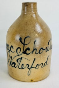 Issac Schouten  Waterford Script Advertising Jug