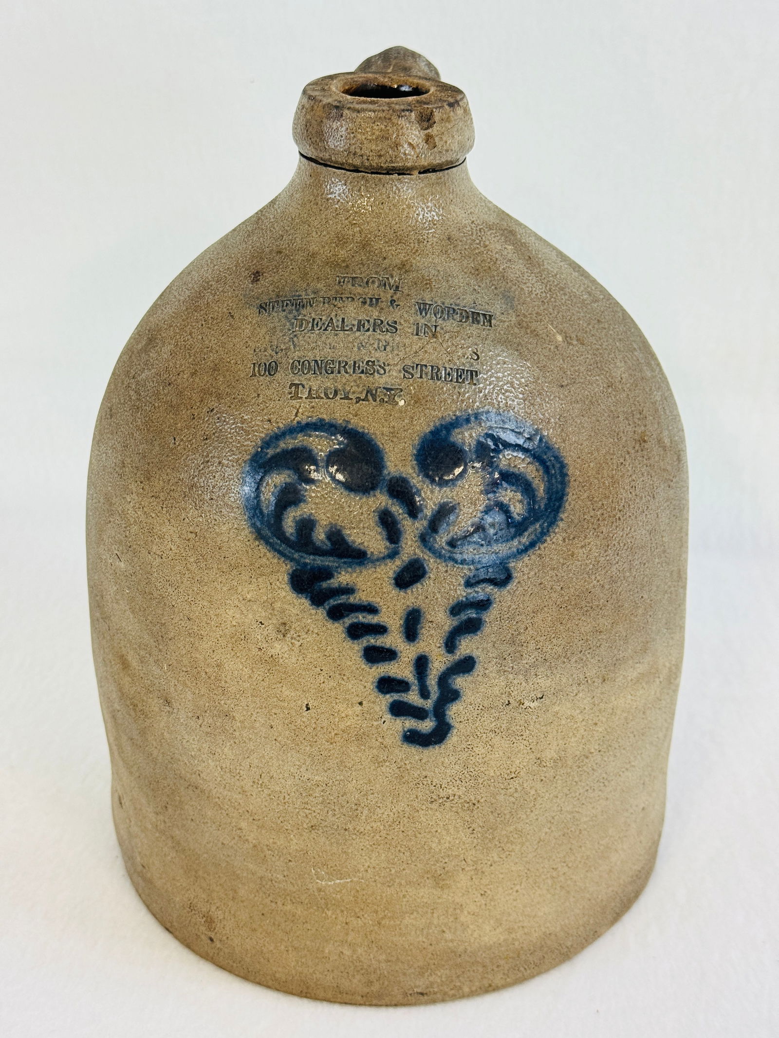 Steenburgh & Worden Troy NY Merchant Jug (1 of 6)