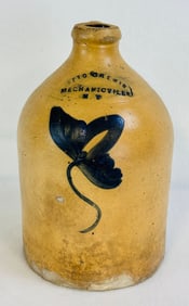Otto V Lewis Mechanicville NY Straight Sided Jug