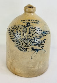 Wm E Warner Eagle Decorated Jug
