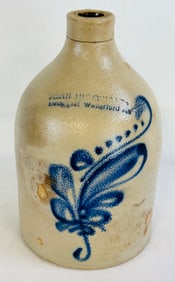 Rare John Higgins & Co Druggist Waterford NY Jug
