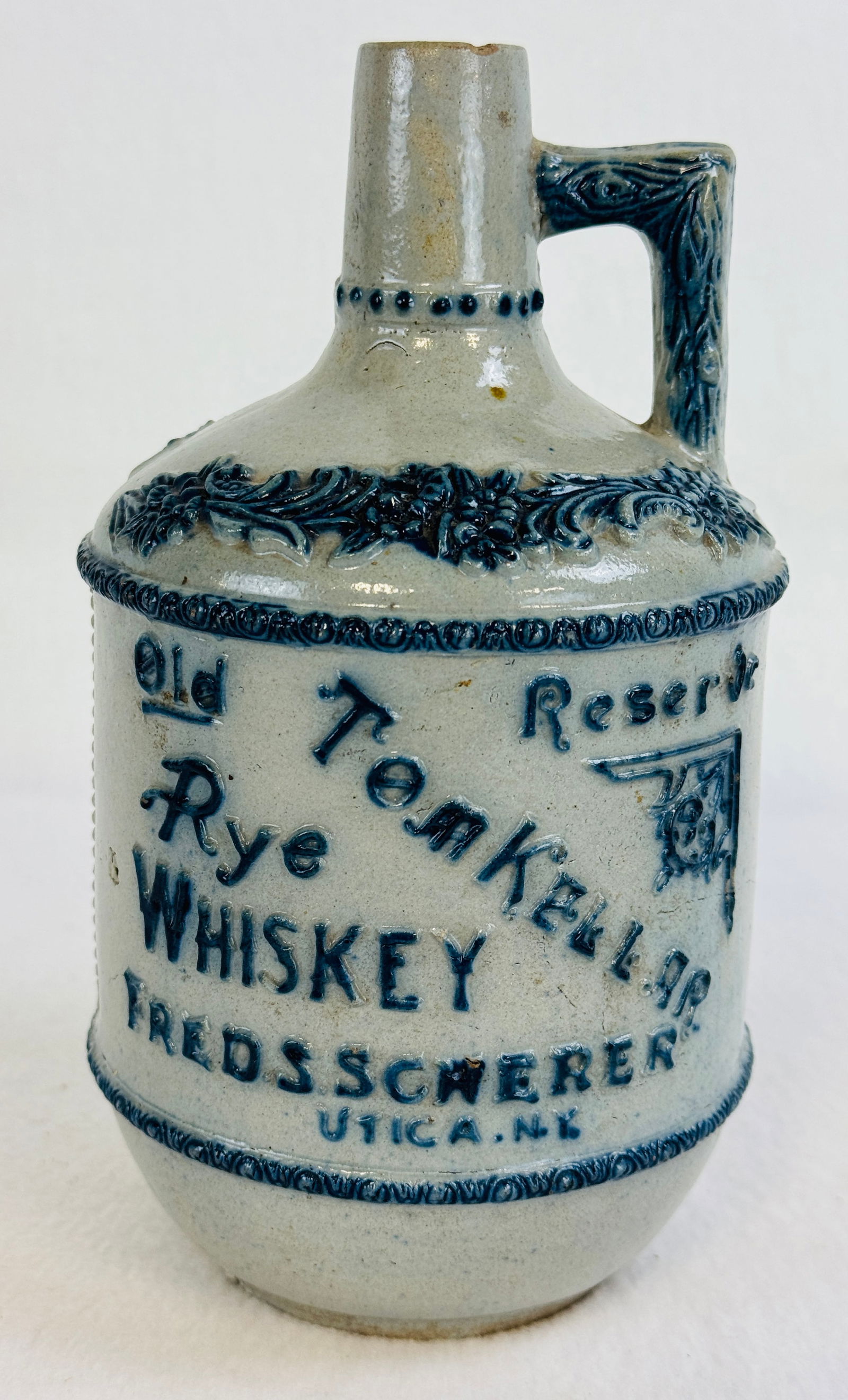 Tom Kellar / Fred S Scherer Utica NY Whiskey Jug (1 of 6)