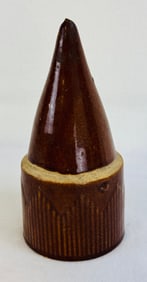 Brown Slip Glazed Funerary Vase