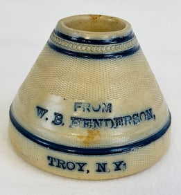 Advertising Match Holder W B Henderson Troy N.Y.