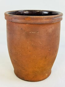 John Bell Redware Apple Butter Jar