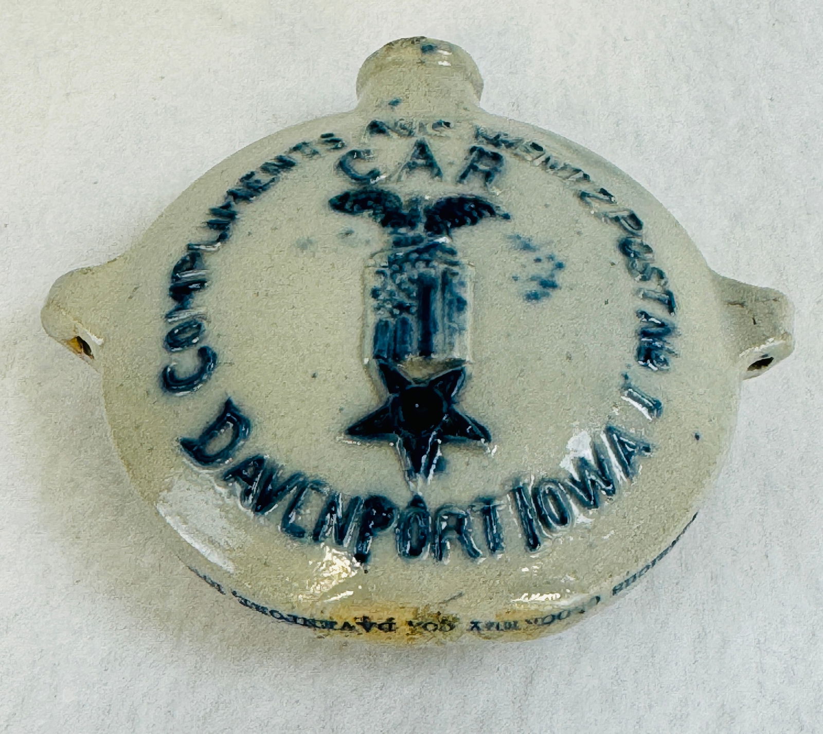 1900 G.A.R. Davenport Iowa Souvenir Mini Canteen (1 of 6)