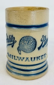 Pre-Prohibition Stoneware Mug Schlitz Brewing Co