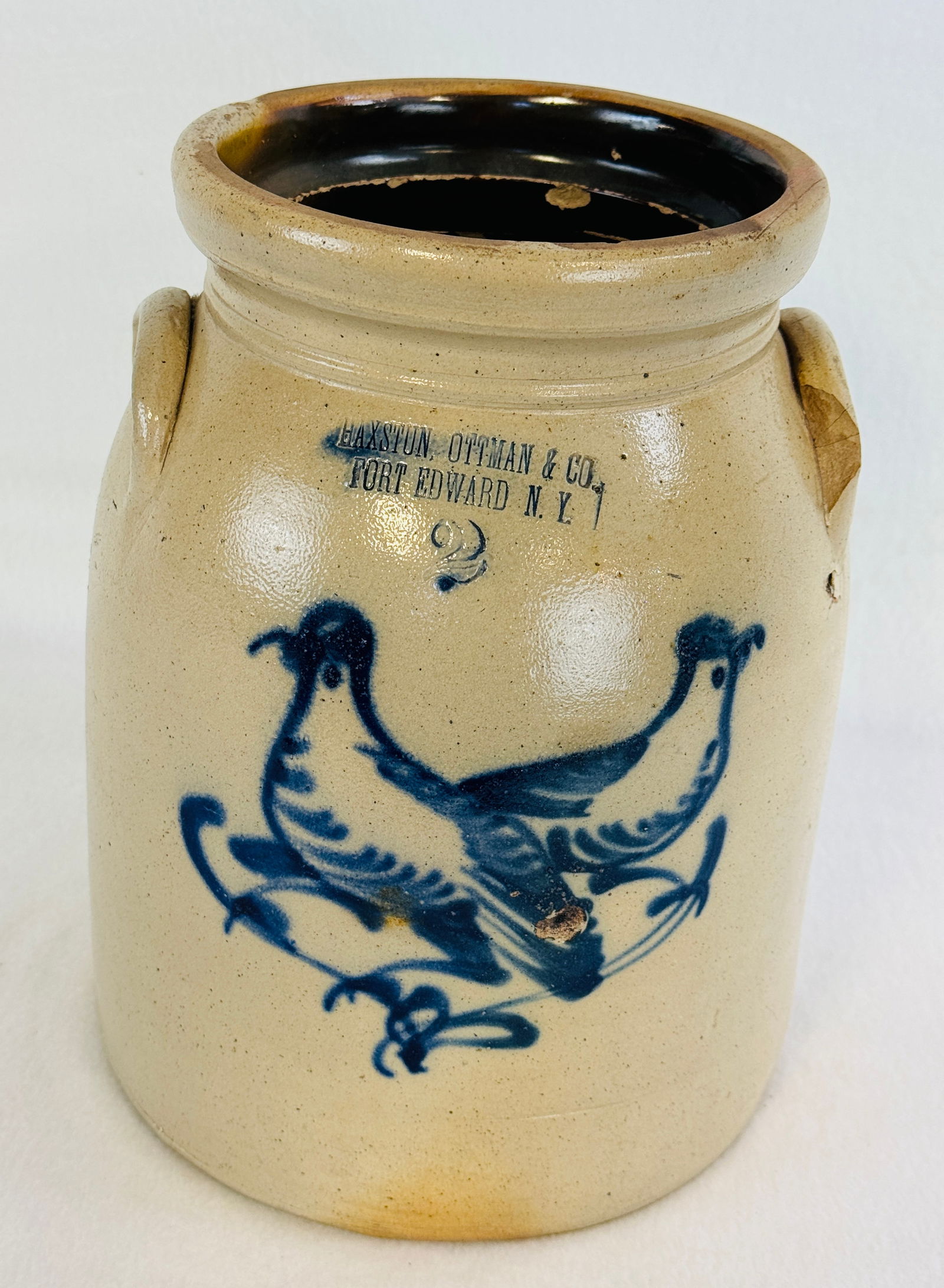 Haxtun Ottman & Co Fort Edward Decorated Jar (1 of 8)