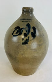 M. Tyler & Co Albany Ovoid Jug W Blue Decoration