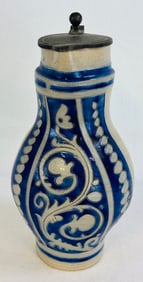 Wingender Incised & Cobalt Decorated Tankard