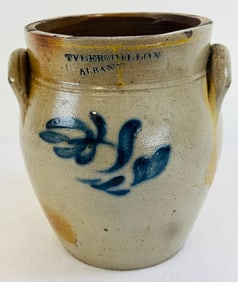 Tyler & Dillon Albany Ovoid Crock W Blue Floral