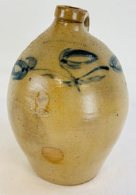 Israel Seymour Troy Ovoid Jug With Blue Floral