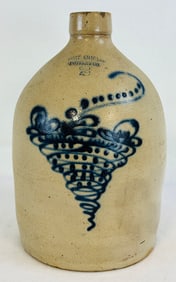 Ft Edward Pottery Co Stoneware Jug Decorated