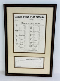 1863 Framed Illustrated Price List
