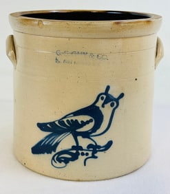 G. S. Guy & Co Ft Edward Stoneware Crock