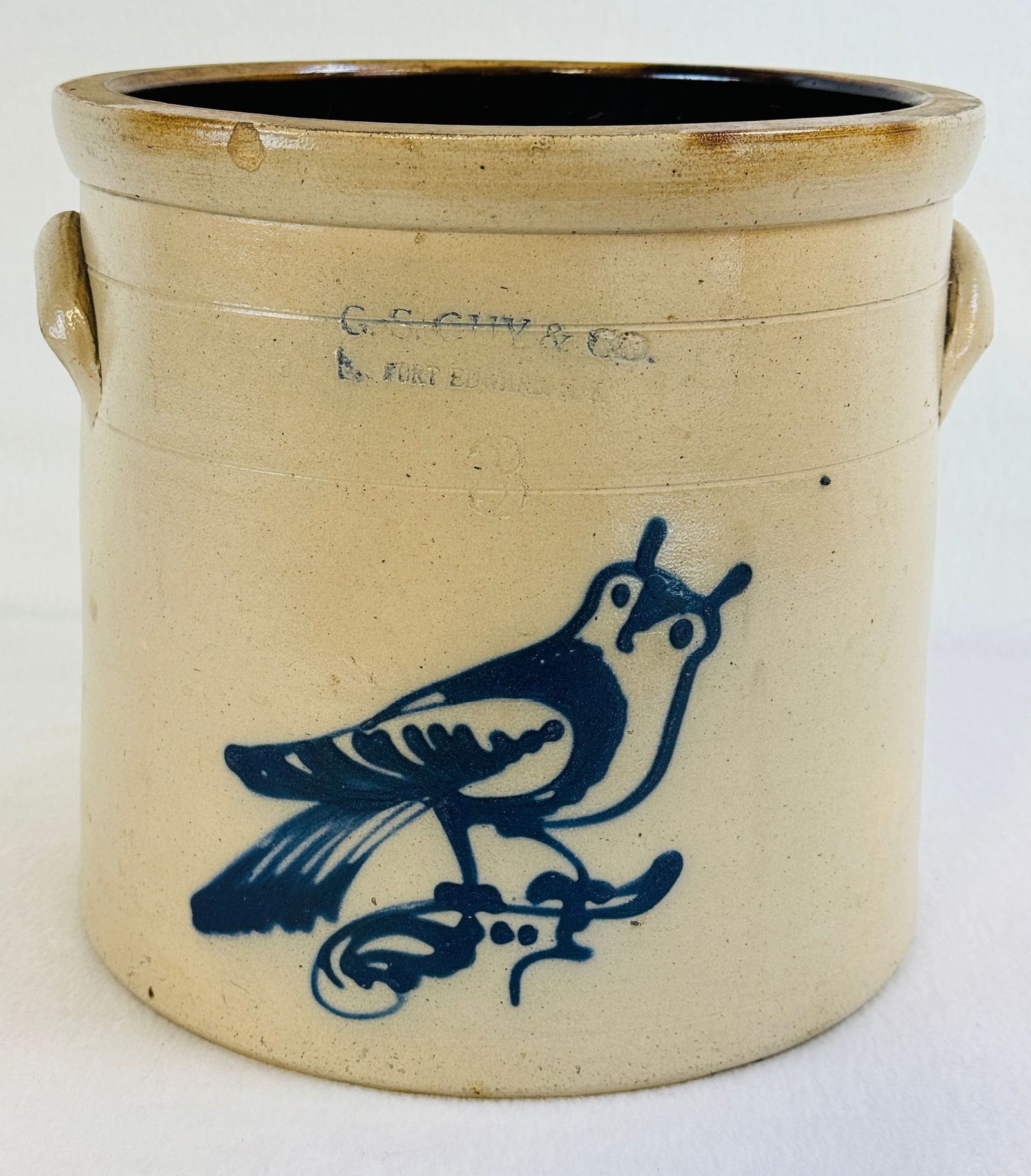 G. S. Guy & Co Ft Edward Stoneware Crock (1 of 10)