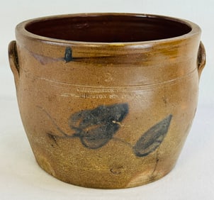 Smith & Brickner Albany Ovoid Crock W Bl Floral