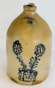 "Albany N.Y." Stoneware Jug Decorated