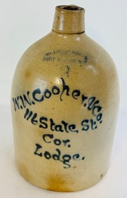 W W Cooper & Co Alb Script Merchants Advertg Jug