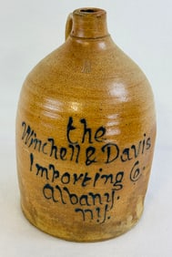 Winchell&Davis Script Merchants Advertising Jug