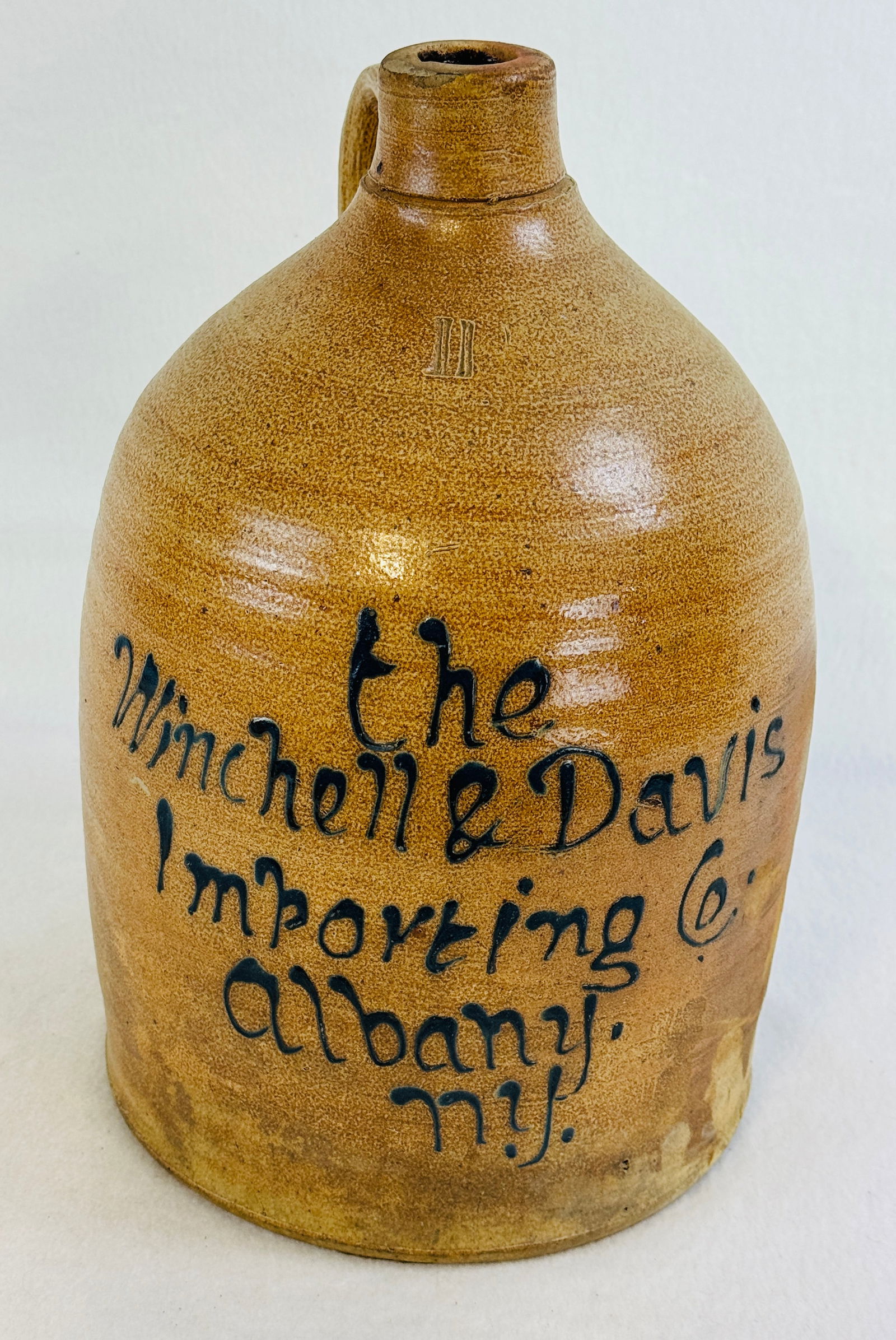 Winchell&Davis Script Merchants Advertising Jug (1 of 7)