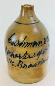 Cushman & Co Script Merchants Advertising Jug