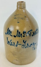 M. McGrath W Troy N.Y. Merchant Advertg Jug