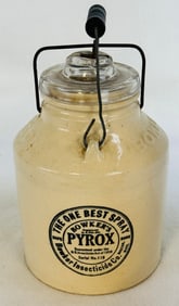 Bowker's Pyrox Insecticide Poison Stoneware Jar