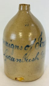 Sovereigns Of Industry Greenbush N.Y. Script Jug