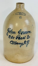 John Gernon Script Merchants Advertising Jug