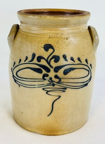 "Albany N.Y." Straight Sided Stoneware Jar