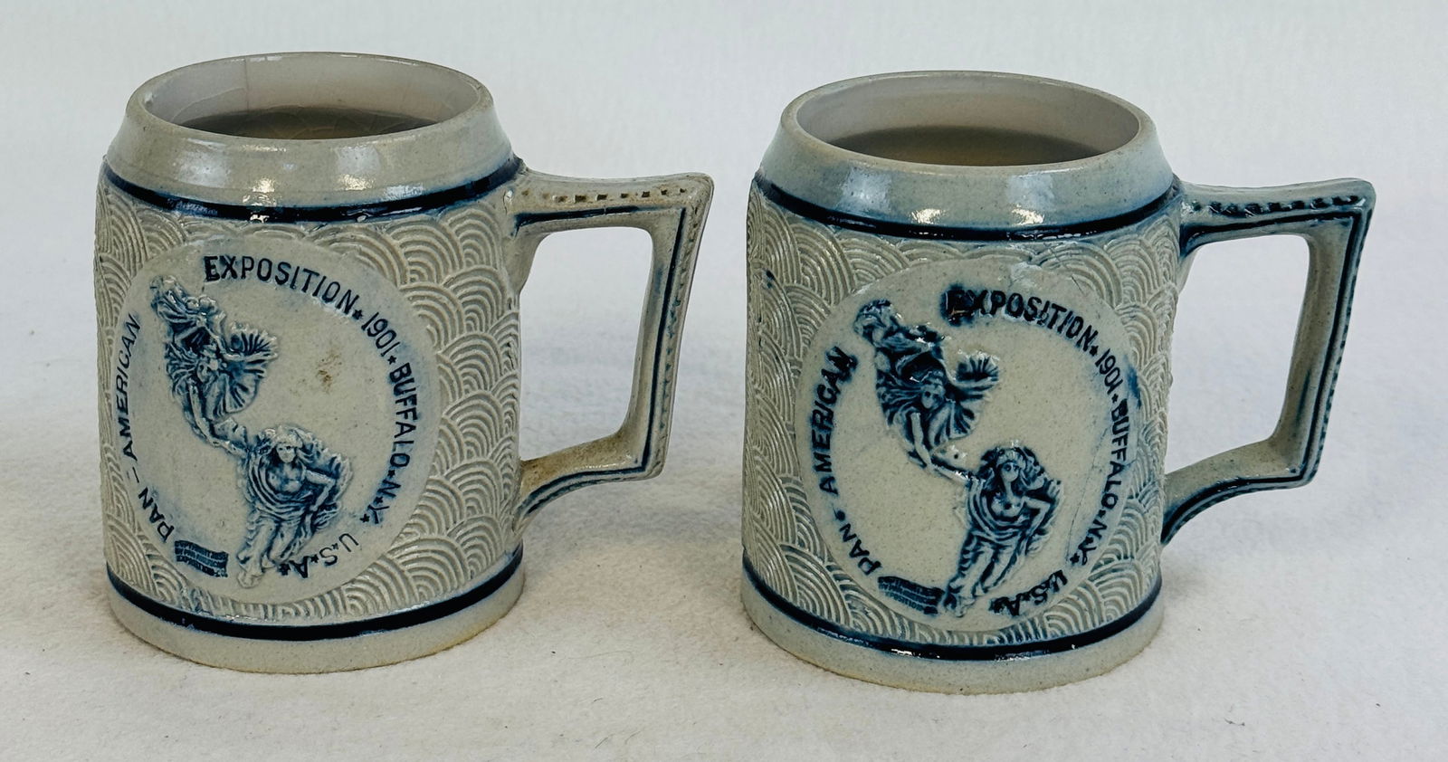 2 Different 1901 Pan American Exposition Mugs (1 of 6)