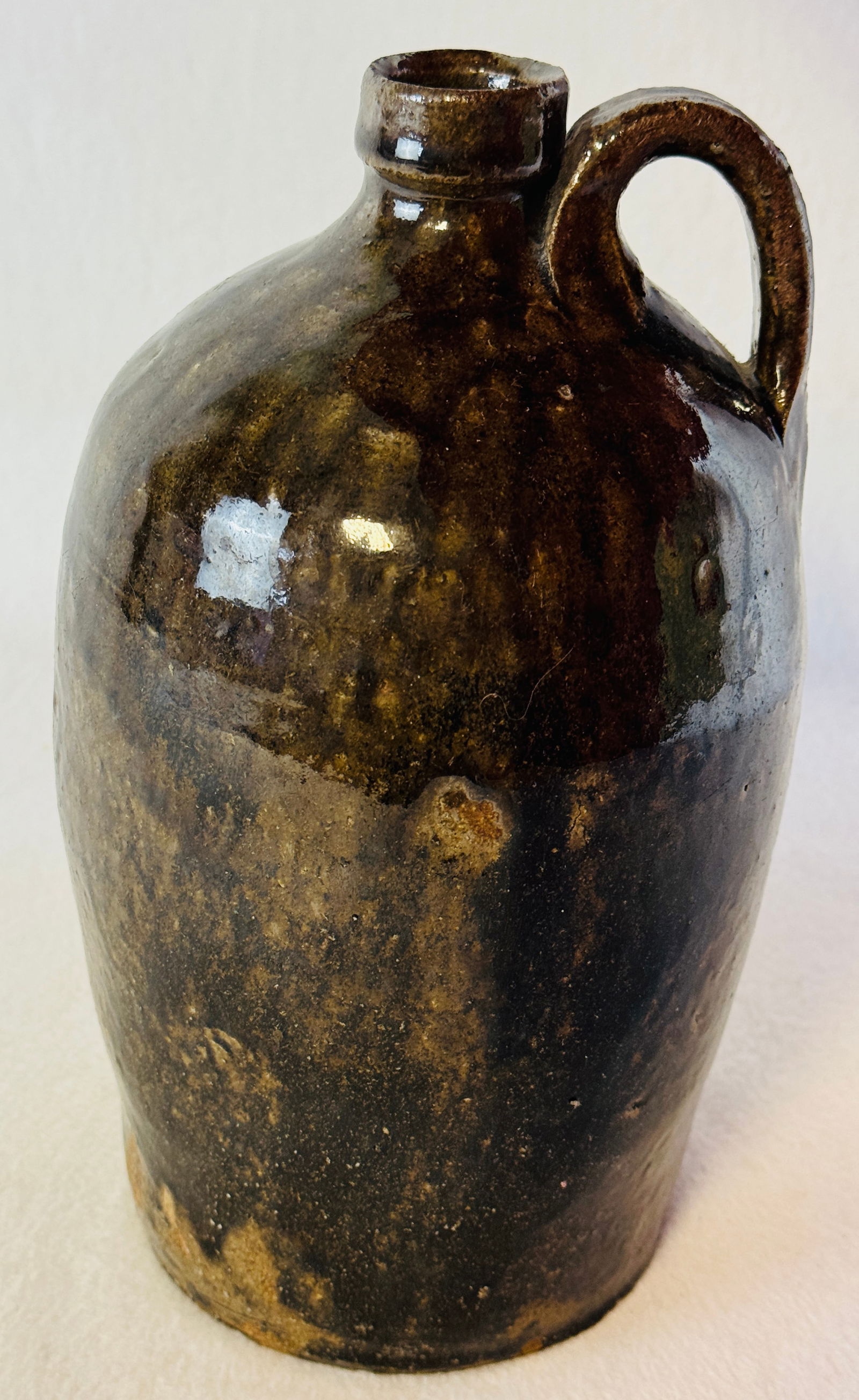 19th C Southern Alkaline Glaze Jug (1 of 6)