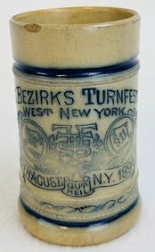 1896 Bezirks Turnfest Molded Stoneware Mug