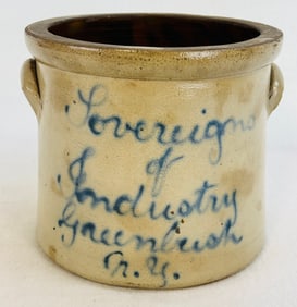 Sovereigns Of Industry Greenbush N.Y. Crock