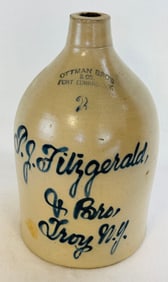 T J Fitzgerald / & Bro Merchants Advertg Jug
