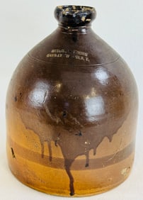 Hudson & French Slip Glazed Molasses Jug