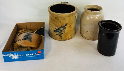 Lot (As Is) Stoneware Items