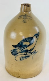 Ottman Bros & Co Ft Edward NY Jug Decorated