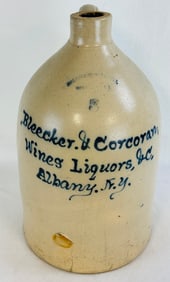 Bleecker & Corcoran Script Merchants Advertg Jug